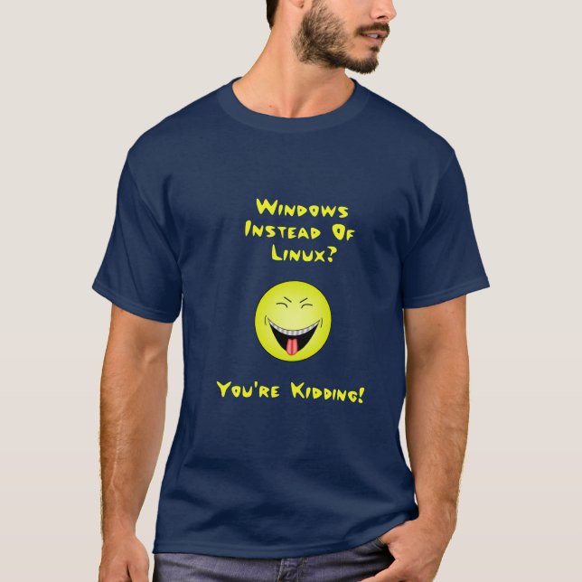 Skratta Linux T-shirt (Framsida)