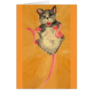 Skratta musen hälsningskort