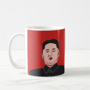 Skratta och allvarlig Kim Jong-un - två bilder Kaffemugg