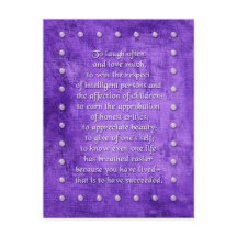 Skratta ofta, kärlek mycket.. vykort