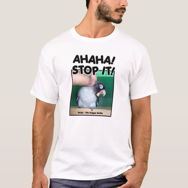 Skratta som är pocky tee shirt (Framsida)