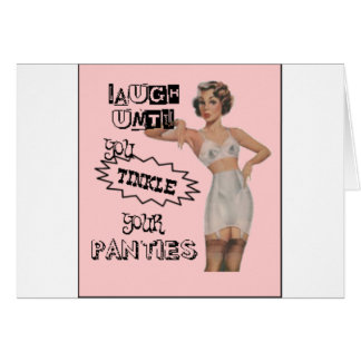 Skratta, tills du pinglar din underbyxor hälsningskort