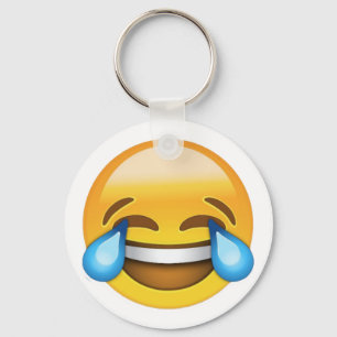 Skratta ut höga Emoji Keychain Nyckelring