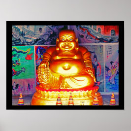 Skrattande Buddha Poster