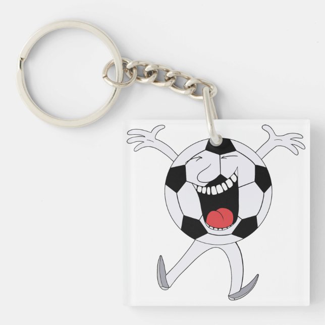 Skrattande fotbollsmaskot (Framsidan)