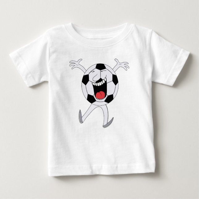 Skrattande fotbollsmaskot t shirt (Framsida)