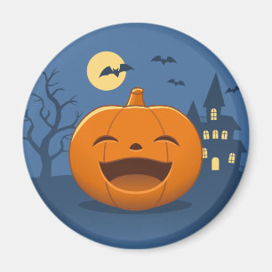 Skrattande Halloween-pumpa Magnet