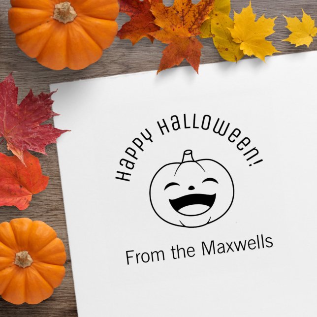 Skrattande Halloween-pumpa välkomstbåge Stämpel (Skapare uppladdad)