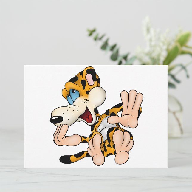 Skrattande Leopard-inbjudningar Inbjudningar (Skapare uppladdad)