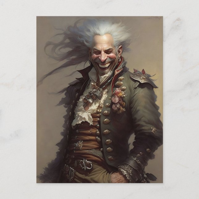 skrattande pirat vykort (Framsida)