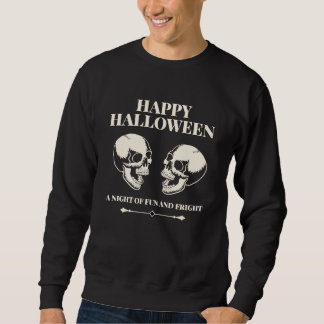 Skrattande skallarna önskar trevlig Halloween Lång Ärmad Tröja