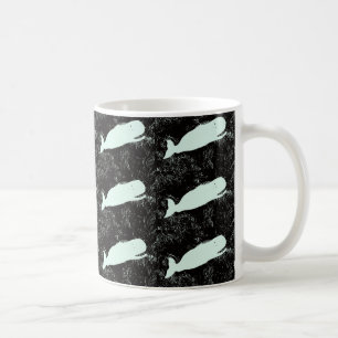 skrattar vita valar kaffe mugg