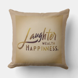 Skrattförmögenhet lycka kudde