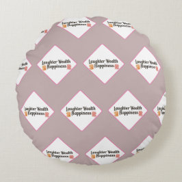 Skrattförmögenhet lycka rund kudde