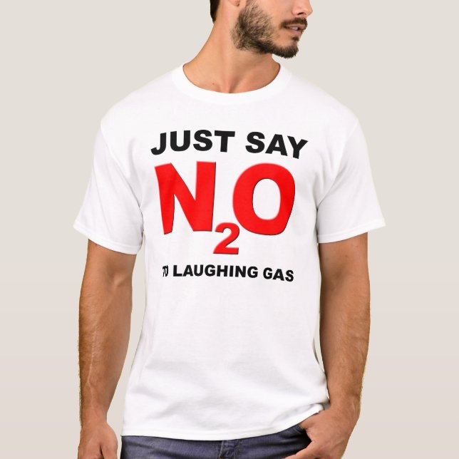 Skrattgas Lustgas Rollig T-Shirt (Framsida)