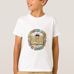 Skrattlinjer i bokföring – Smart humor T-shirt