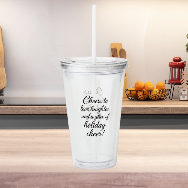 Skrattmunterhet vid jul party kärlek take away mugg (Skapare uppladdad)