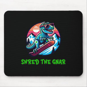 Skred Gnar-nuny Snowboarding Dinosaur T-rex W Musmatta