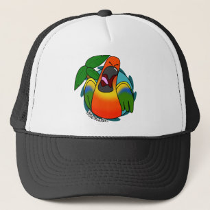 Skria solen Conure Truckerkeps