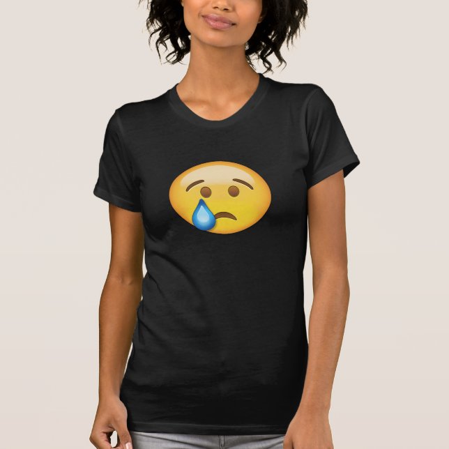 Skriande ansikte Emoji Tee Shirt (Framsida)