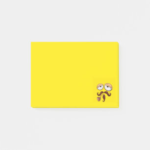 Skriande babygultFaceFancy gult Post-it Block