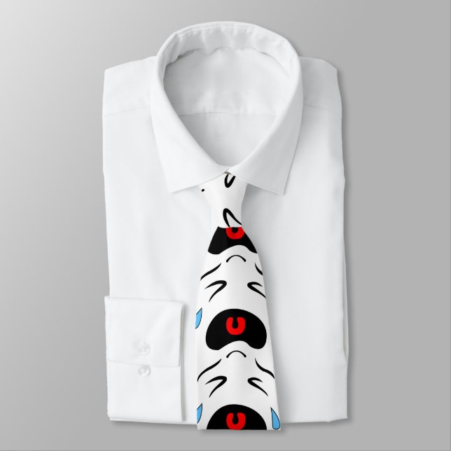skriande emoji slips (Bunden)