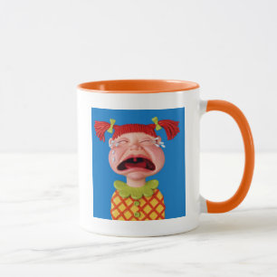 Skriande flicka mugg