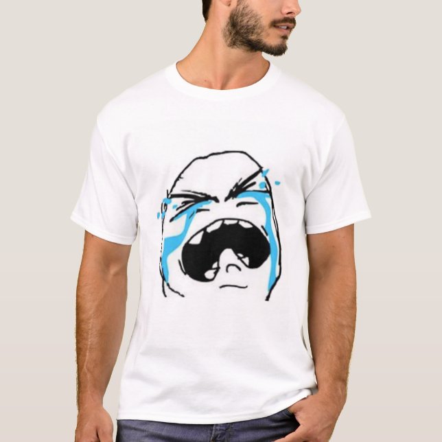 Skriande komiska Meme T-shirt (Framsida)