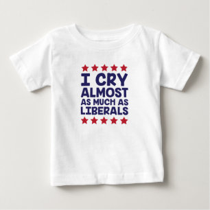 Skriande liberal person t-shirt