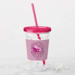 Skribbles: Ordkaffelycka (rosa) Take Away Mugg