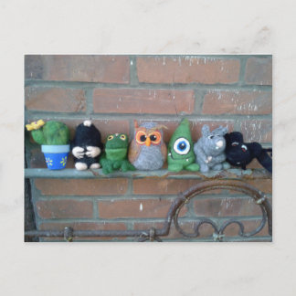 skribenter, varelser och tecken vykort