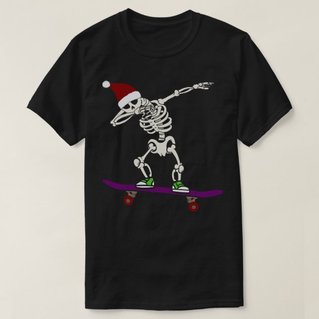 Skridande skelett vid Santa T Shirt (Design framsida)