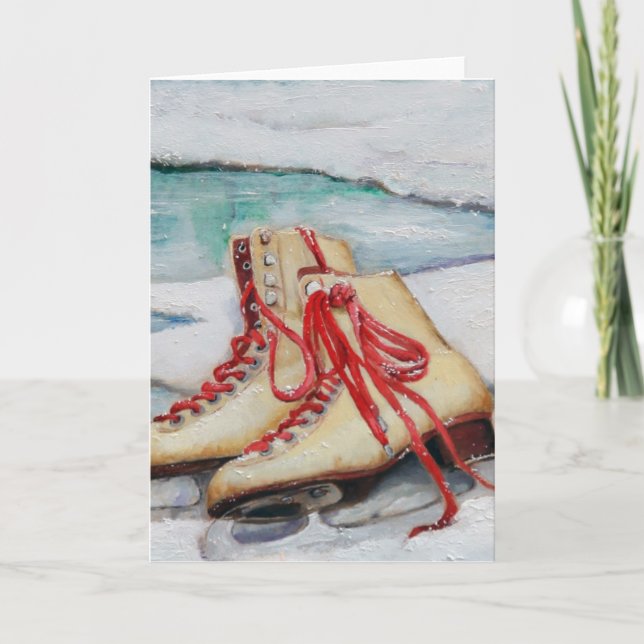 Skridsko Drömmar Helgkort (Framsida)