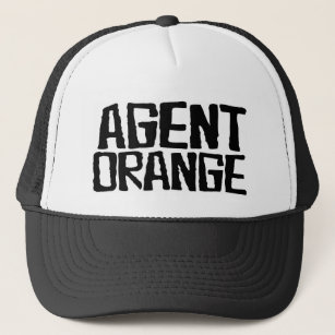 Skridsko för hatt för logotyp för agentorange truckerkeps