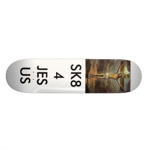skridsko för jesus skateboard bräda 20,5 cm