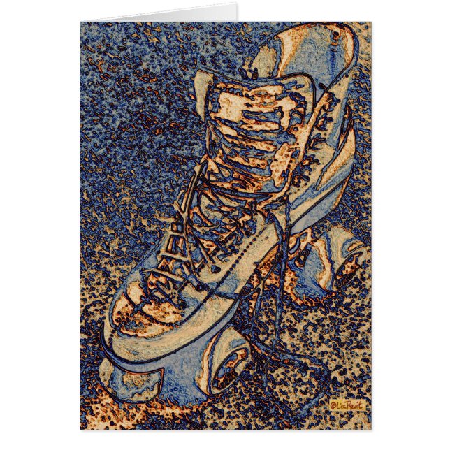 Skridsko Hälsningskort (Framsidan)