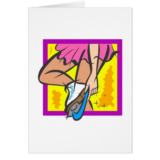 Skridsko Hälsningskort (Framsidan)