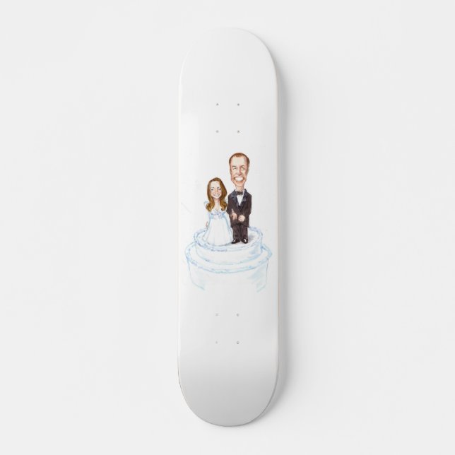 Skridsko med William & Kate Royal Skateboards (Framsida)