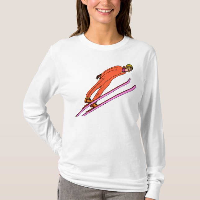 skridsko skee t-shirt (Framsida)