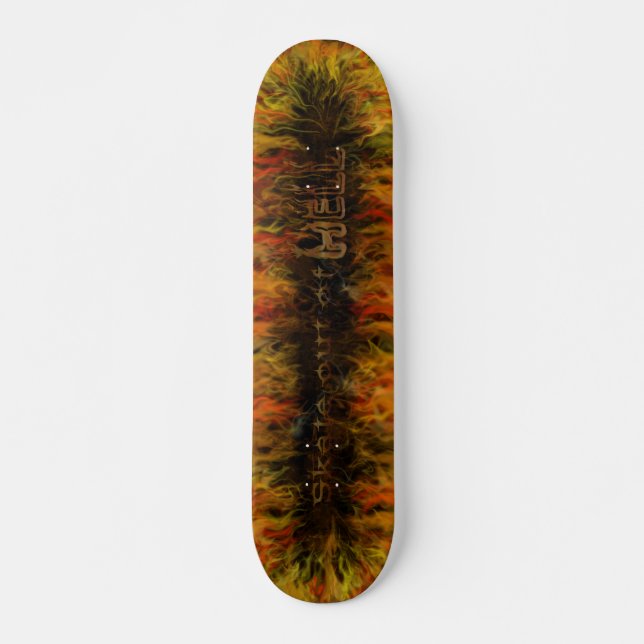 Skridsko ut ur helvete skateboard bräda 19,5 cm (Framsida)