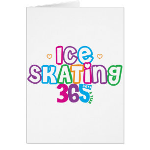 Skridskoåkning 365 hälsningskort