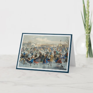 Skridskoåkning i Central Park - vinterhelgdagar Kort