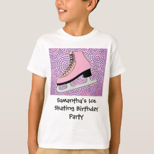 Skridskoåkningparty, rosaskridsko t shirt