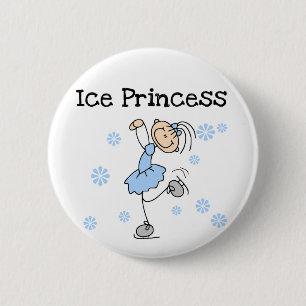 SkridskoåkningPrincess Tshirts och gåvor Knapp