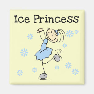 SkridskoåkningPrincess Tshirts och gåvor Magnet