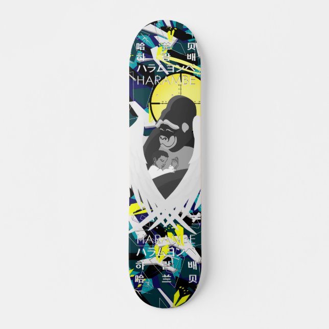 Skridskodäck för REVA HARAMBE Mini Skateboard Bräda 18,7 Cm (Framsida)