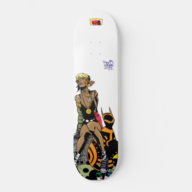 Skridskodäck för SDCC 07 Skateboard Bräda 21,5 Cm (Framsida)