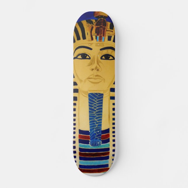 Skridskon för kungen Tut Tutankhamun stiger ombord Skateboard Bräda 20 Cm (Framsida)