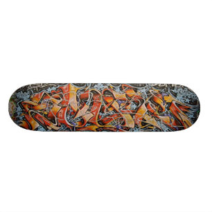 Skridskon för Urban stiger ombord den abstrakt Old School Skateboard Bräda 18 Cm