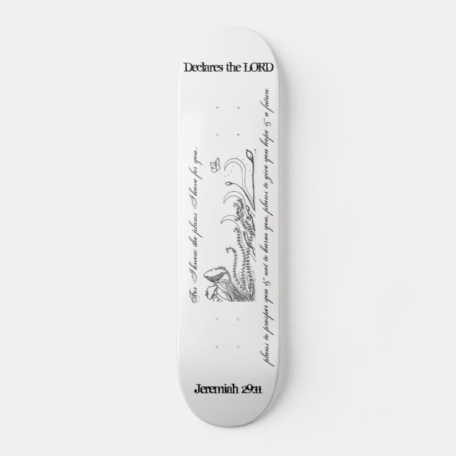 Skridskon stiger ombord - Jeremiah Skateboard Bräda 19,5 Cm (Framsida)